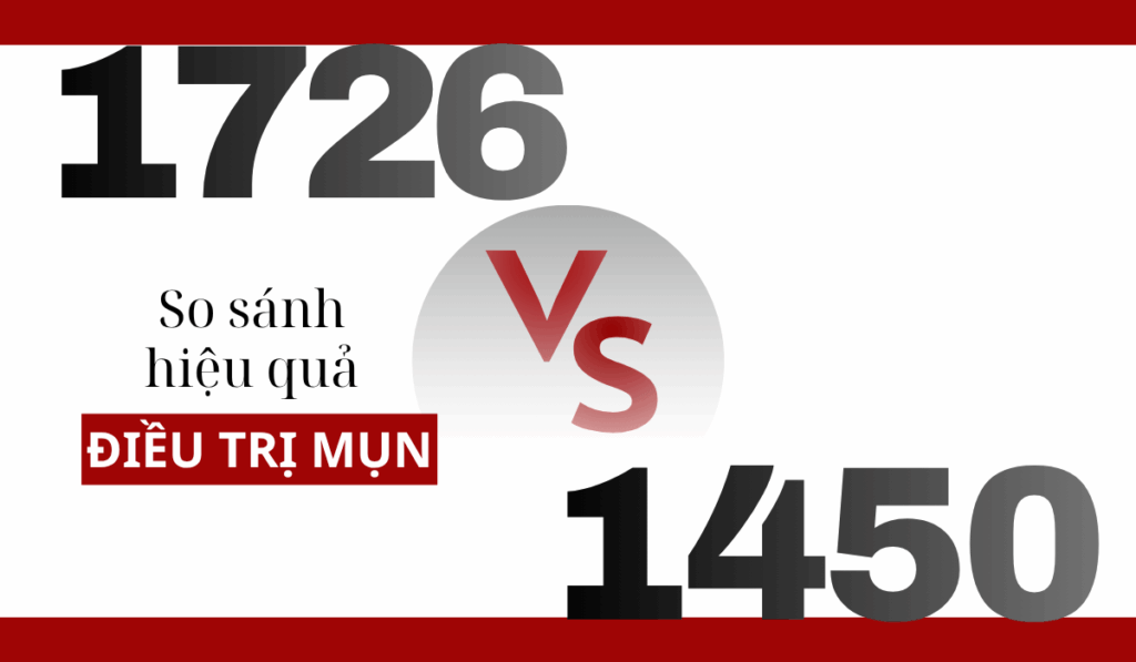 So Sánh Hiệu quả Kiểm Soát Dầu & Trị Mụn: Laser 1450nm vs Laser 1726nm? 5 So sánh hiệu quả điều trị mụn: Laser 1450nm vs Laser 1726nm
